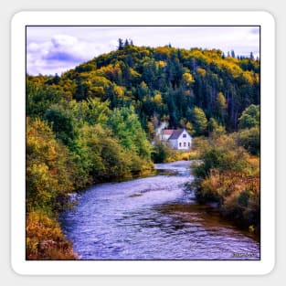 House on Margaree River Sticker